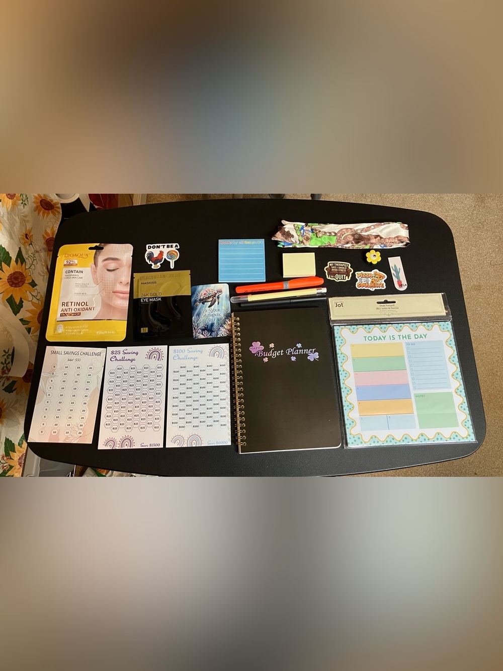 Happy Budget Planner Notebook - Black Spiral-Bound